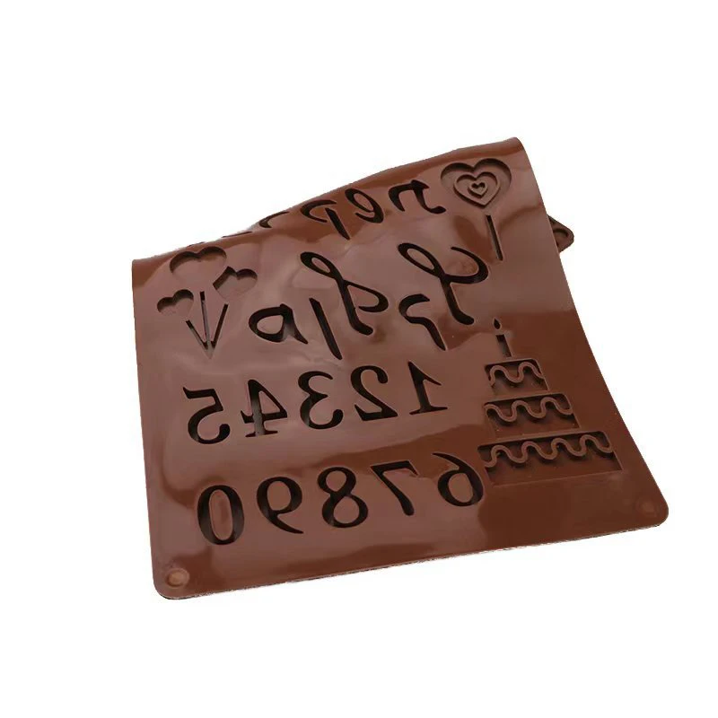 1Pc 3D Hebrew Letters Silicone Chocolate Mold DIY Cake Accessories Molds Kitchen Ice Cubes Biscuit Pastry Manual Baking Mould