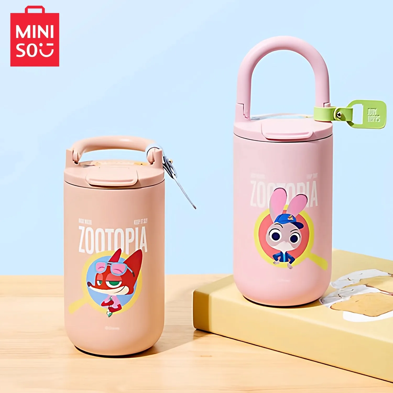 

Zootopia Thermos Cup 420ML Nick Judy Stainless Steel Cup Stylish Water Bottle Cute Cartoon Student Water Cup Christmas Gift