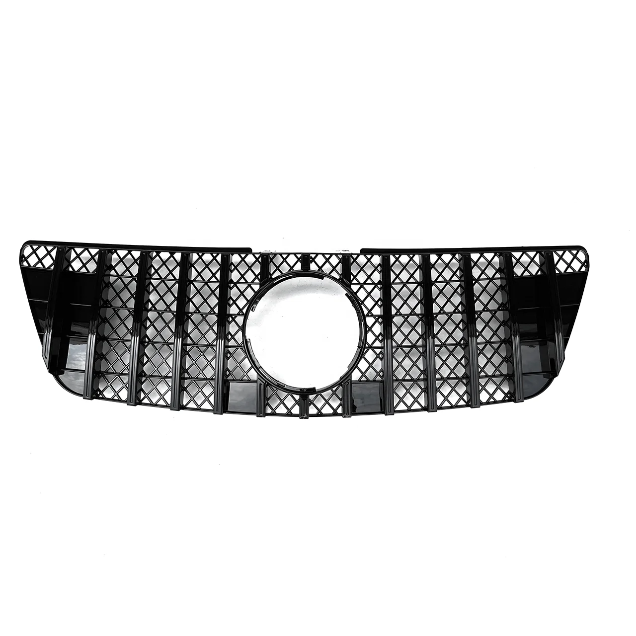 

New Front Grille GT Style Silver Black ML164 For Mercedes Benz ML CLASS W164 2005-2008 2009-2012