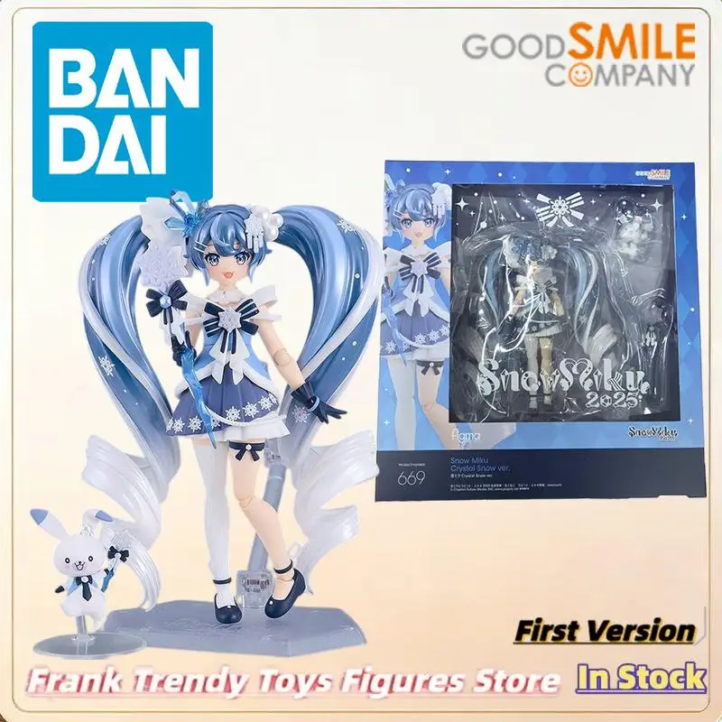 Genuine Licensed by Bandai- Vocaloid - Hatsune Miku - Rabbit Yukine - Figma (#669) - Snow, Crystal Snow Ver. (Good Smile Company