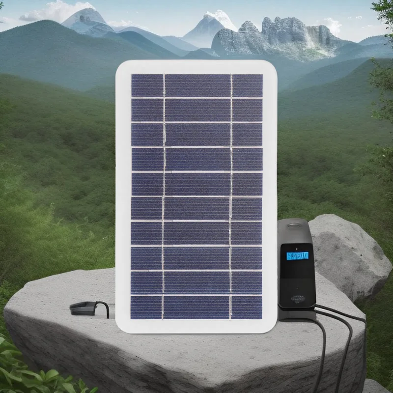 Portable 5V 400mA USB Solar Panel Charger 2W Output Outdoor Mobile Phone Charging System