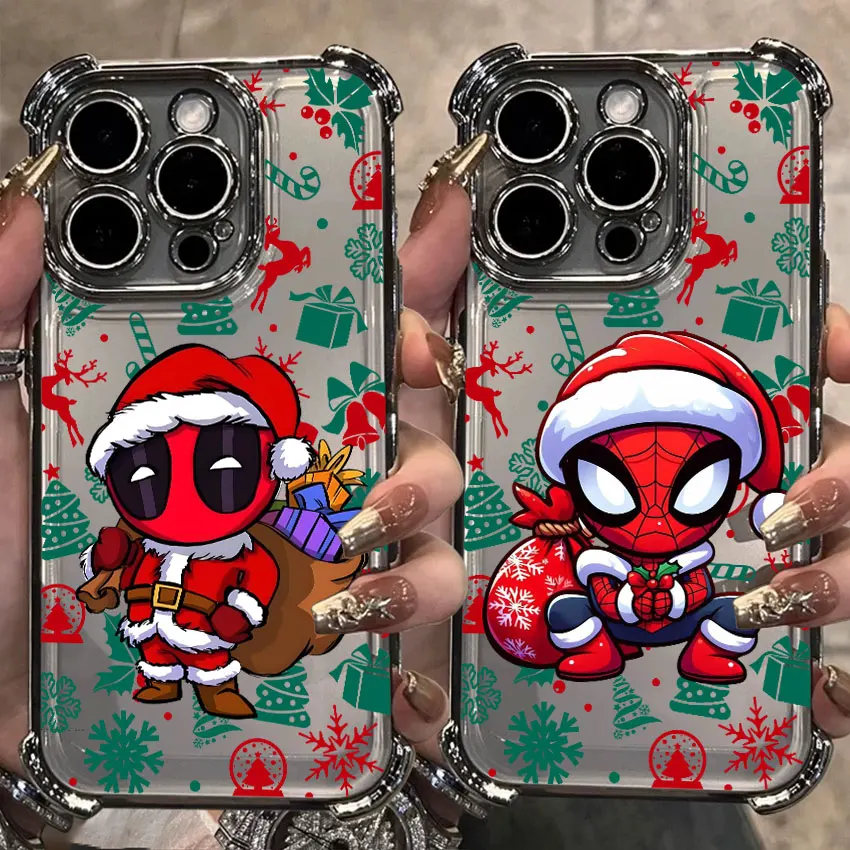 

Christmas Deadpool Spiderman Case For Samsung Galaxy A56 A55 A54 A52 A53 5G A36 A34 A35 A33 A73 A26 A25 A16 A06 A07 Phone Cover