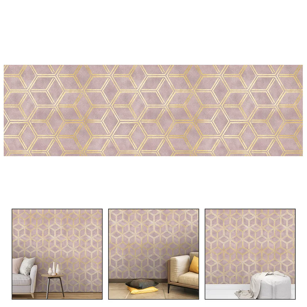 Adhesive Minimalist Wallpaper Peel and Stick Neutral Decorative for Living Room Decals Haokehome