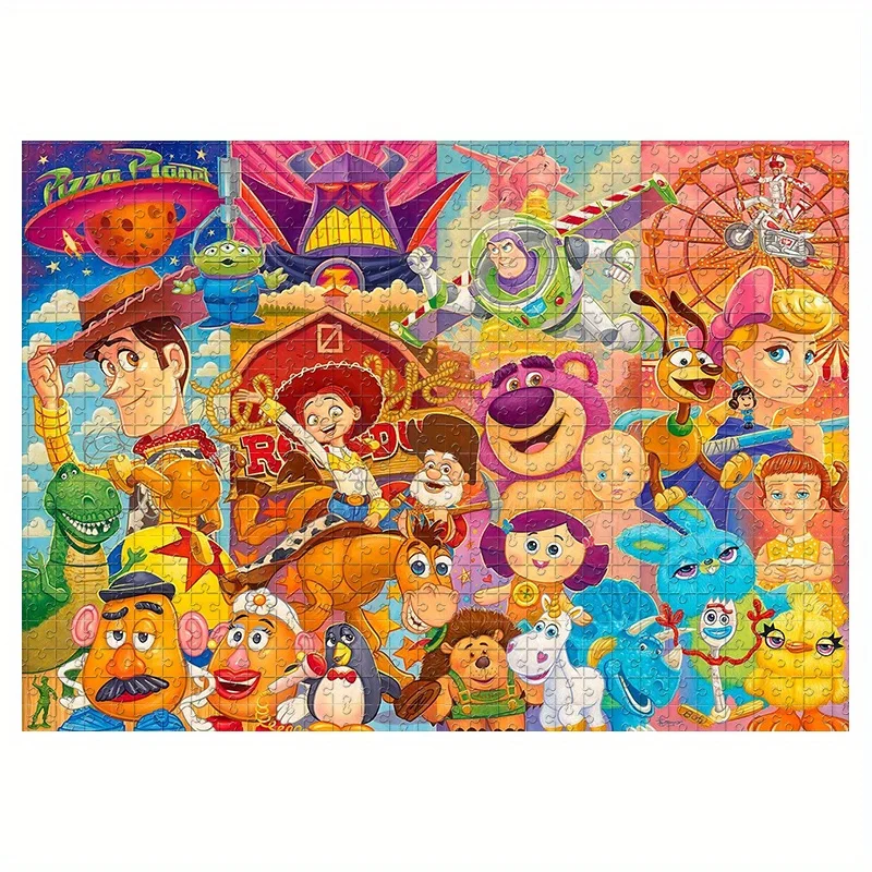 

1000 шт. Пазл «История игрушек» с Базз Лайтер, Вуди и Мистер. Картофельная голова — настенные детали из толстой доски, подходящие для взрослых