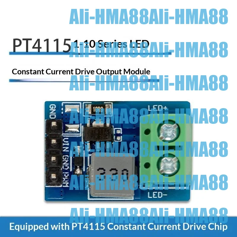 HMA73-1Pcs 12V PWM Dimming Constant Current Board PT4115 LED Driver Module Suitable For LED Light Strips DIY Accessories