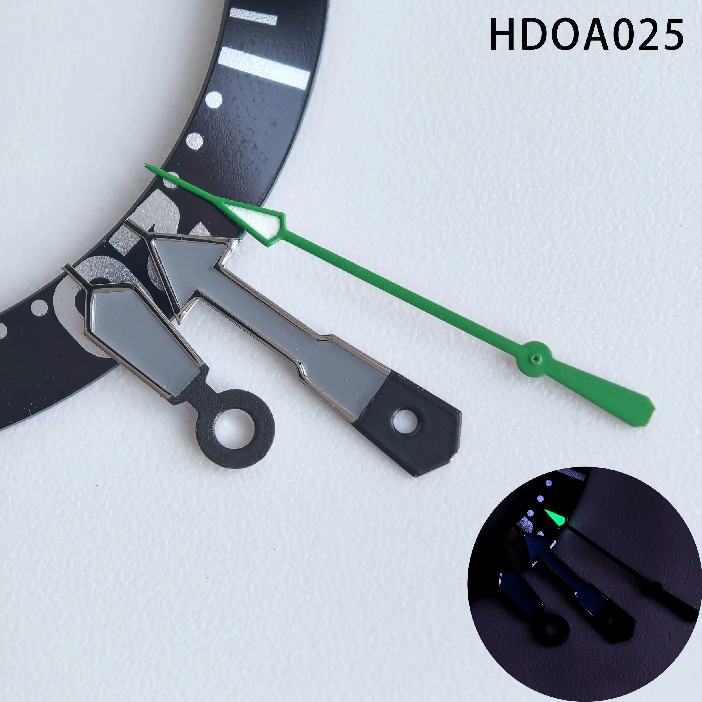 Watch Accessories Watch Hands Suitable for NH35 NH36 Movement Hour Minute Seconds Pointer with Green Luminous
