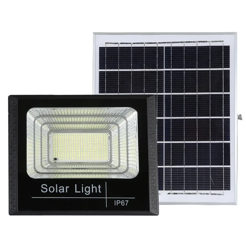 Luces de inundación solares 50w 100w 200w 300w 500w LED foco con energía Solar Reflector impermeable al aire libre Solar con Control remoto