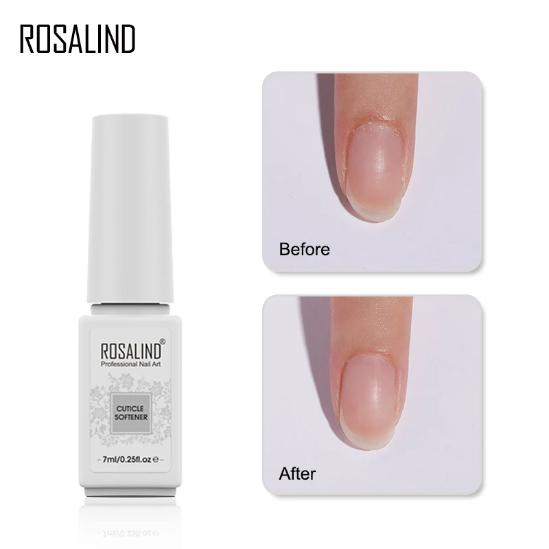 ROSALIND 1PCS เล็บ Cuticle Softener พลาสติกผิวหนังที่ตายแล้ว Exfoliator น้ำมันหนังกำพร้าอุปกรณ์กำจัดใช้สำหรับเล็บเล็บศิลปะ