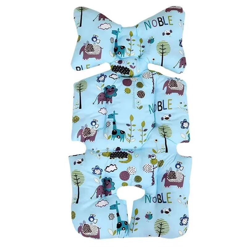 

Four Seasons Baby Stroller Soft Cotton Pads Cute Printed Stroller Seat Cushion Children Thicken Universal Dining Chair Cushion