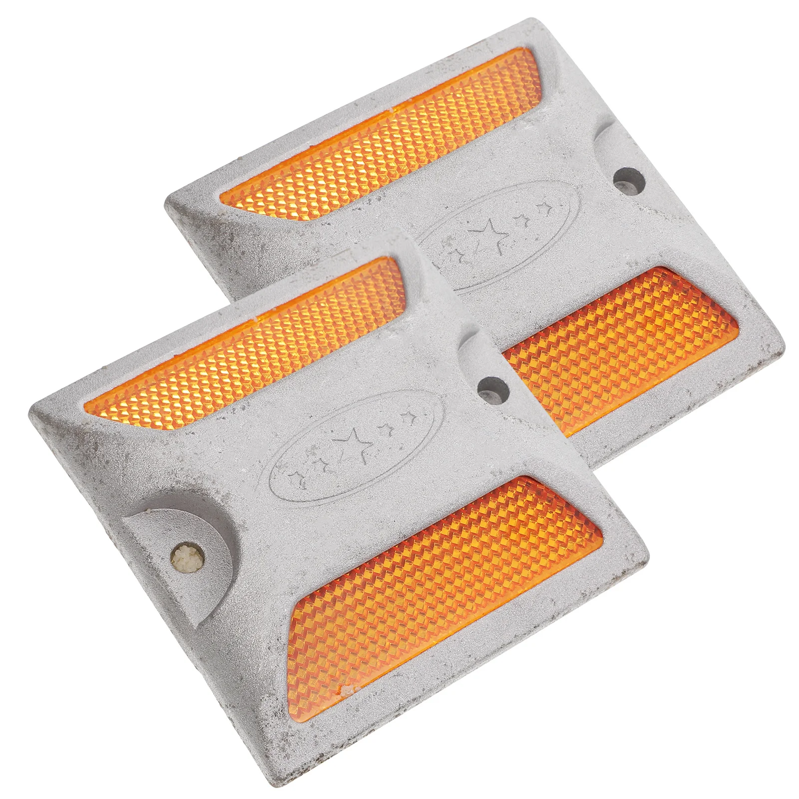 2pcs Reflectors For Driveway Durable Road Reflectors High Visibility Safety Markers For Parking Lots Sidewalks Street Crossings