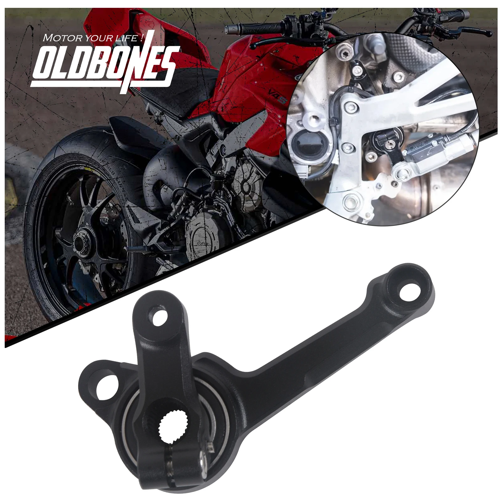 

Oldbones Motorcycle Gear Shift Support Black For Ducati Streetfighter V4 Panigale V4