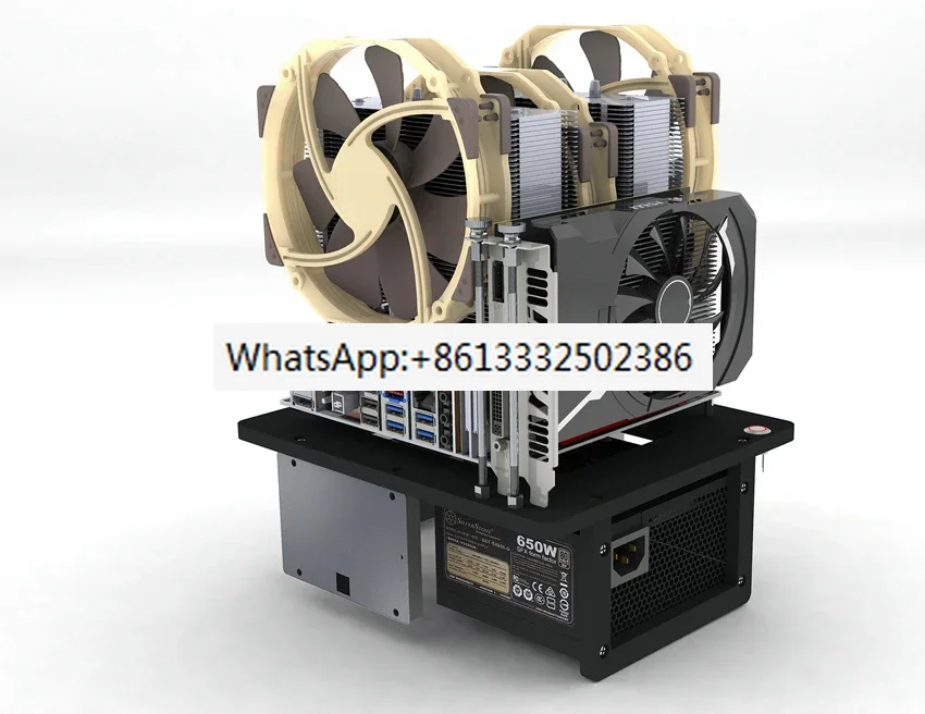 

Open ITX all aluminum computer case, test platform mini sfx tower type air-cooled direct plug-in mechanical cool K3S