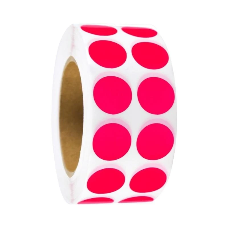 Solid Color Circle Sticker Circle Dot Rótulos codificação cores Rótulos para aluno