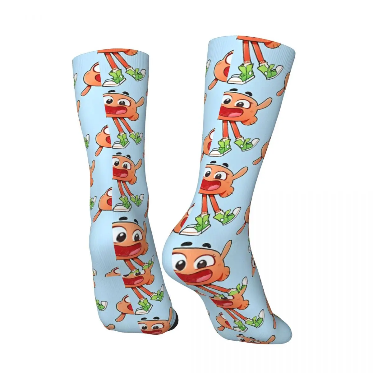 Calzino Darwin Watterson per uomo Hip Hop Vintage G-Gumball Happy Quality Pattern stampato Boys Crew Sock novità regalo