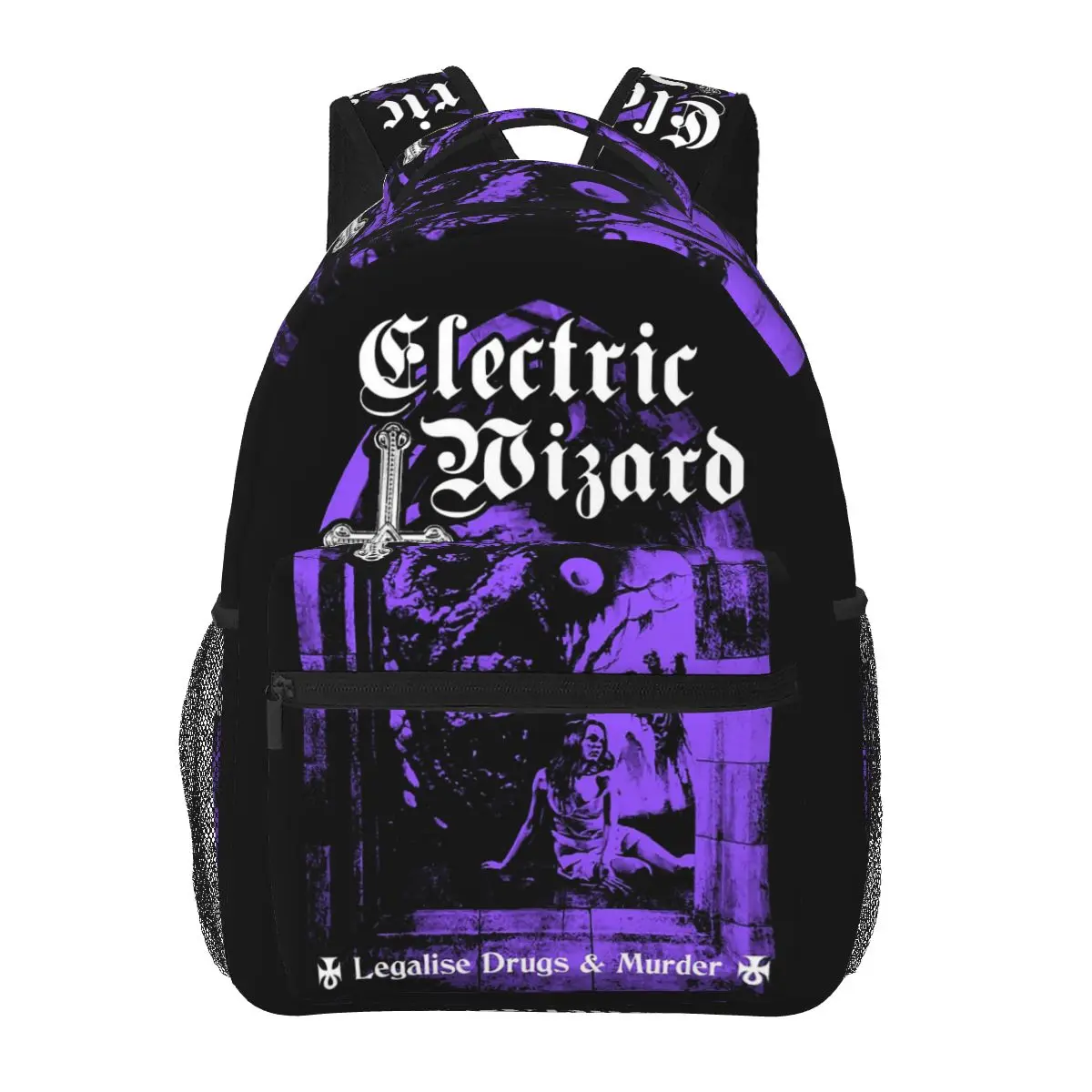 Band Electric Wizard Legalise It Backpacks Boys Girls Bookbag Students School Bags Cartoon Rucksack Shoulder Bag Large Capacity