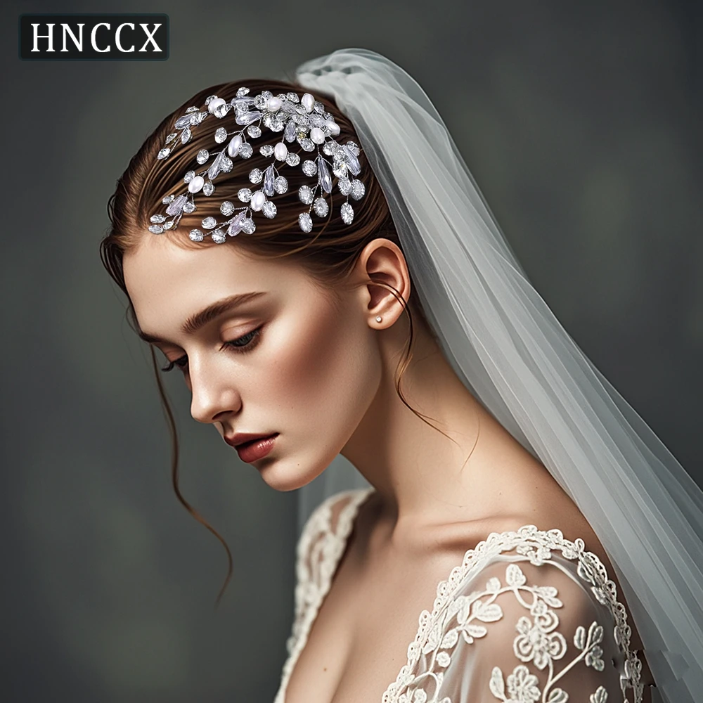 HNCCX Wedding Hair Combs Bridal Rhinestone Hair Accessories Women Crystal Hair Jewelry Headband Bridesmaid Headpieces CP793