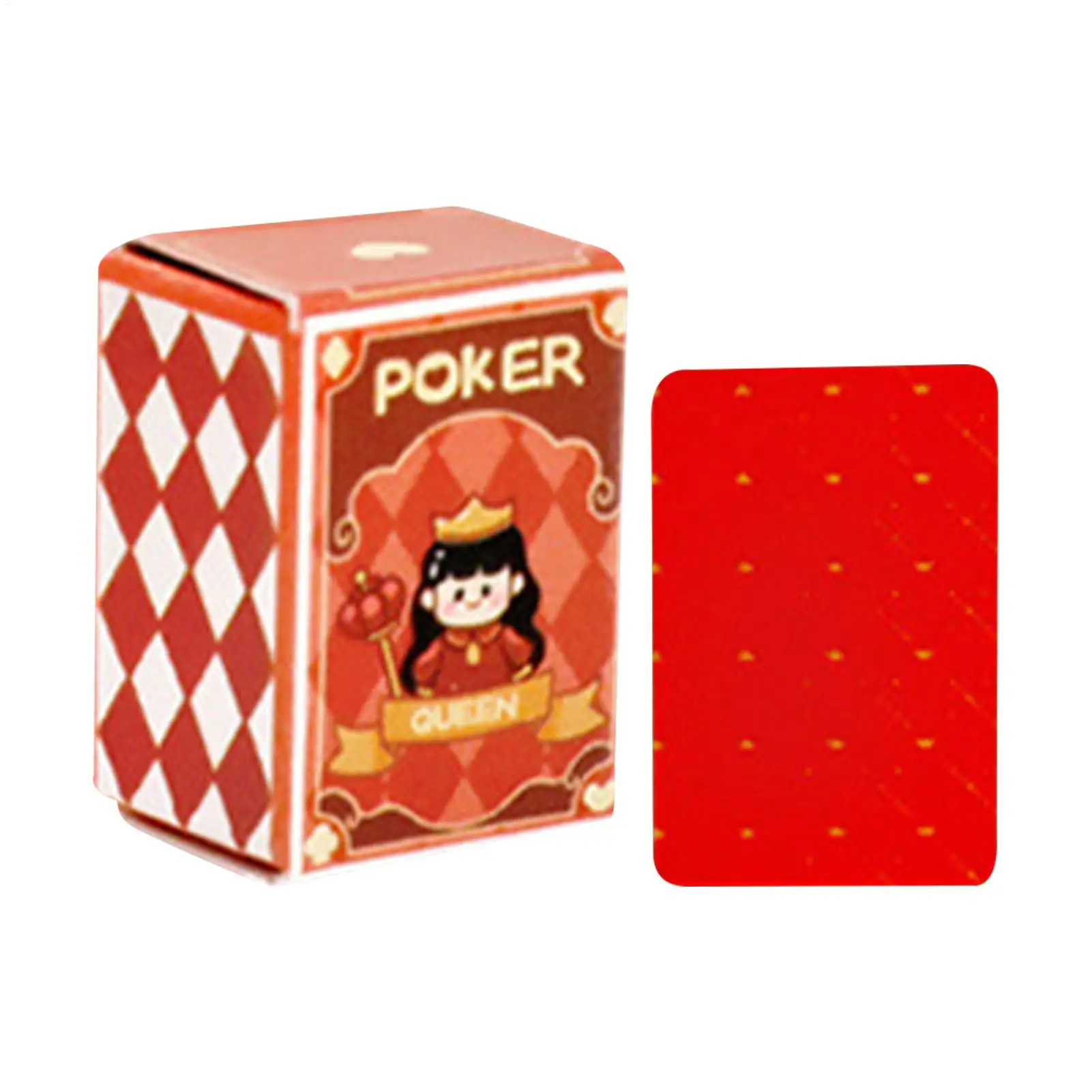 Finger-Sized Poker Playing Cards, 54 Sheets Mini Deck for Group Play, Family Gathering, Travel & Home Party Small poker cards