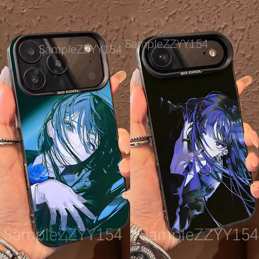 

Ado Kyogen X Uta Phone Case For IPhone 15,16,17,13,14,11,12,Pro,Max,Plus,E,Air,Mini Gray Matte Shockproof IMD Cover