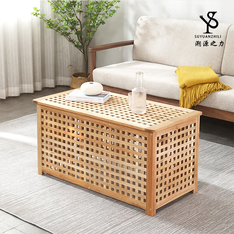 Manufacturer's direct sales of solid wood sofas, creative long table, photography props, storage bedside table, living room, sto