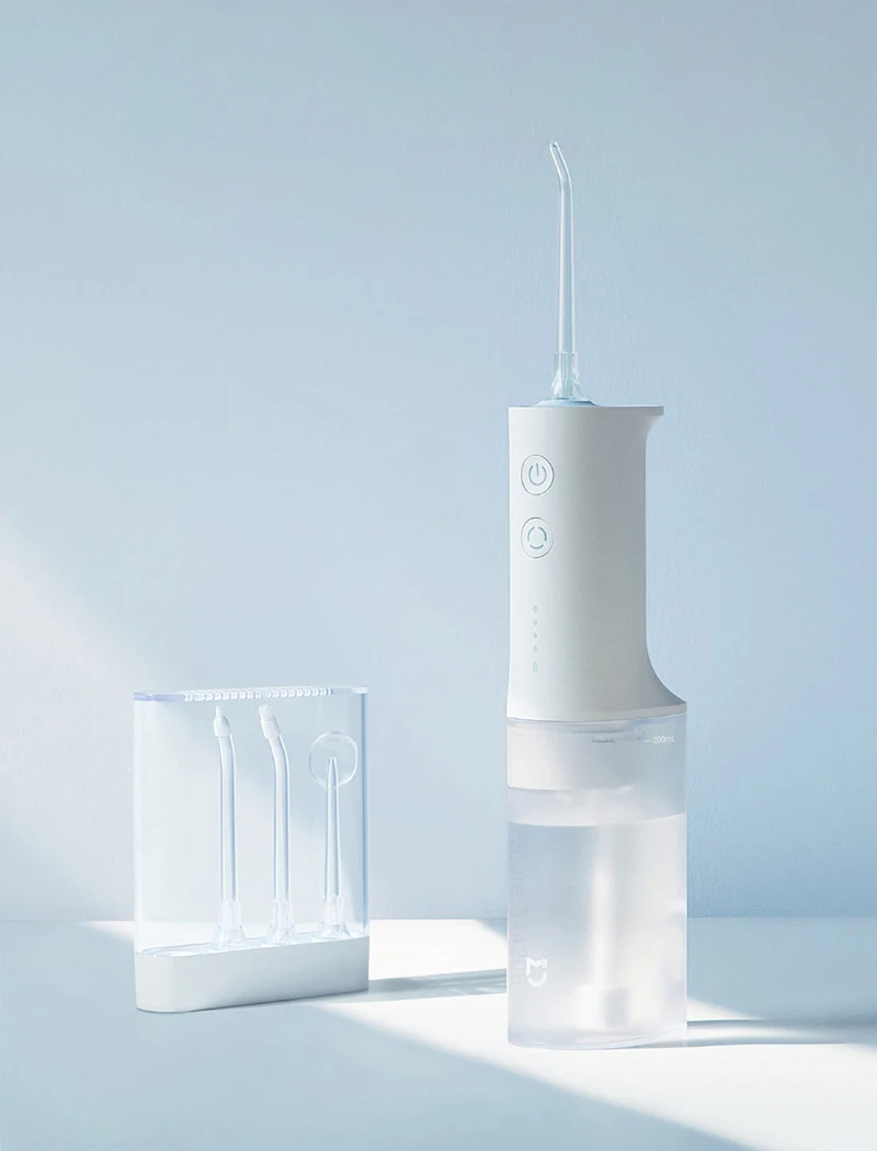 XIAOMI MIJIA Irrigador Oral Portátil, Irrigador Dental, Fio Dentário, Limpador Dente, Waterpulse, 200ml, 1400/min