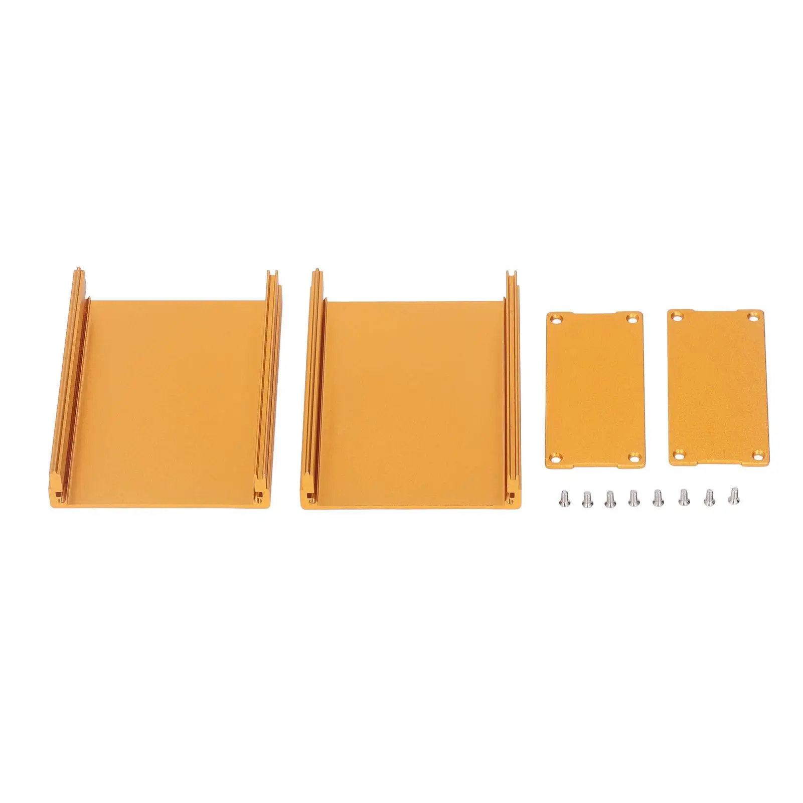 

35X760MM Electronic Project Box Split Design Aluminum Alloy Sandblasted Oxidized Power Junction Case