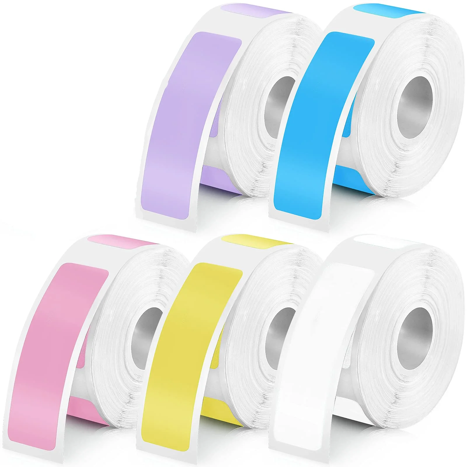 Label Maker Tape 12x40mm White/Color/Transparent Sticker With Label Maker Machine For Household Office Storage Label 160PCS/Roll