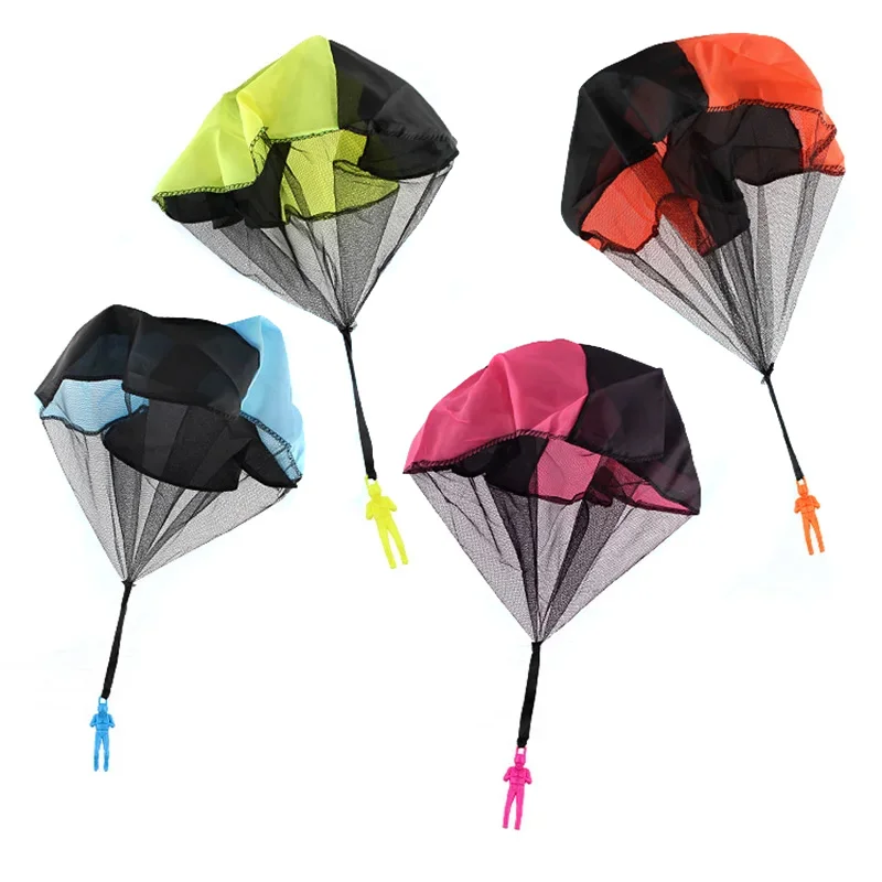 4pcs Hand Throwing Parachute Mini Soldier Funny Toy Kid Outdoor Game Play Educational Toys Fly Parachute Sport for Children Toy