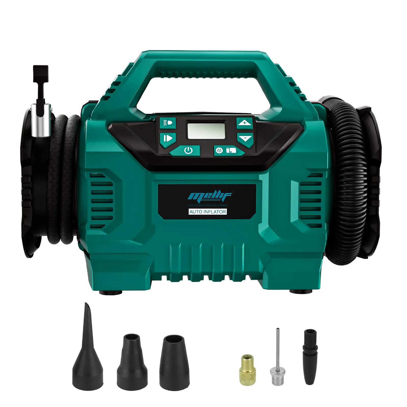 

Воздушный компрессор для накачивания шин для аккумулятора Makita 18 В BL1830 BL1840 (только инструмент), портативный воздушный насос с цифровым манометром для автомобильных шин