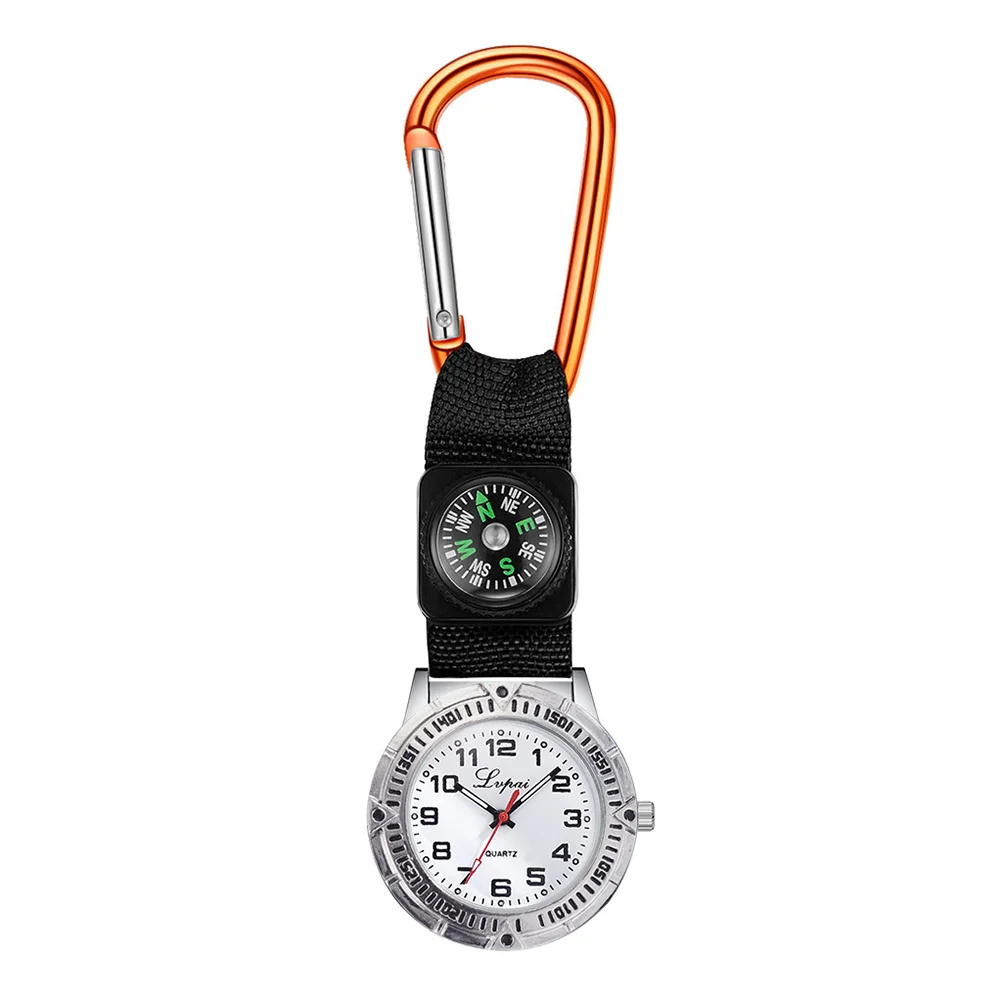 

Nurse Pocket Watch Carabiner Compass Mountaineering Backpack Design Clip Clip-on Hiking