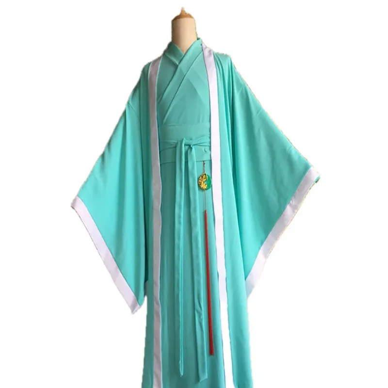 FC6Plus Size 3XL Men Chinese Hanfu Carnival&Halloween Cosplay Costume Ancient Hanfu Outfit White Blue Black Women Large Siz@FC8！