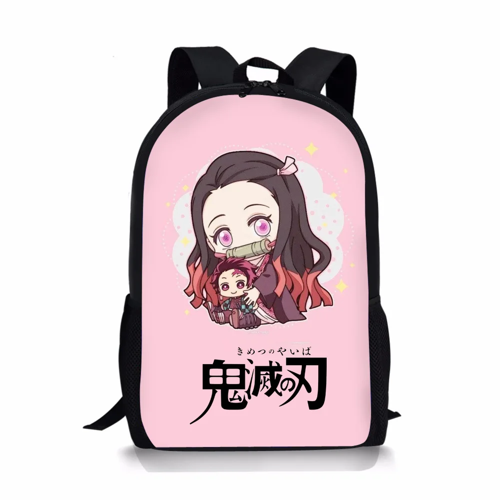 2022  Hot Sale Anime Demon Slayer School Bags for Girls Boys Cool Teenagers Backpacks Customized Students Satchel Free Shipping