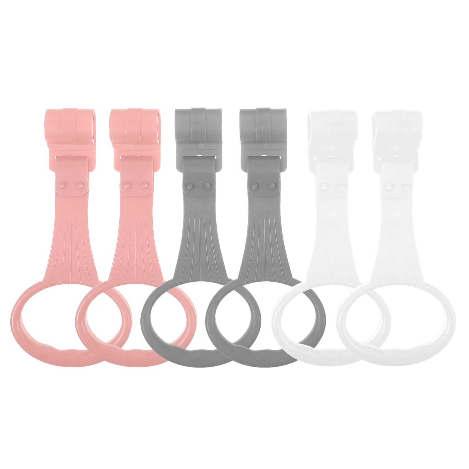 

6pcs Baby Crib Hanging Rings Pull Up Hoop For Infants Stand Assist Grip Handle Tool Toddler Playpen Support