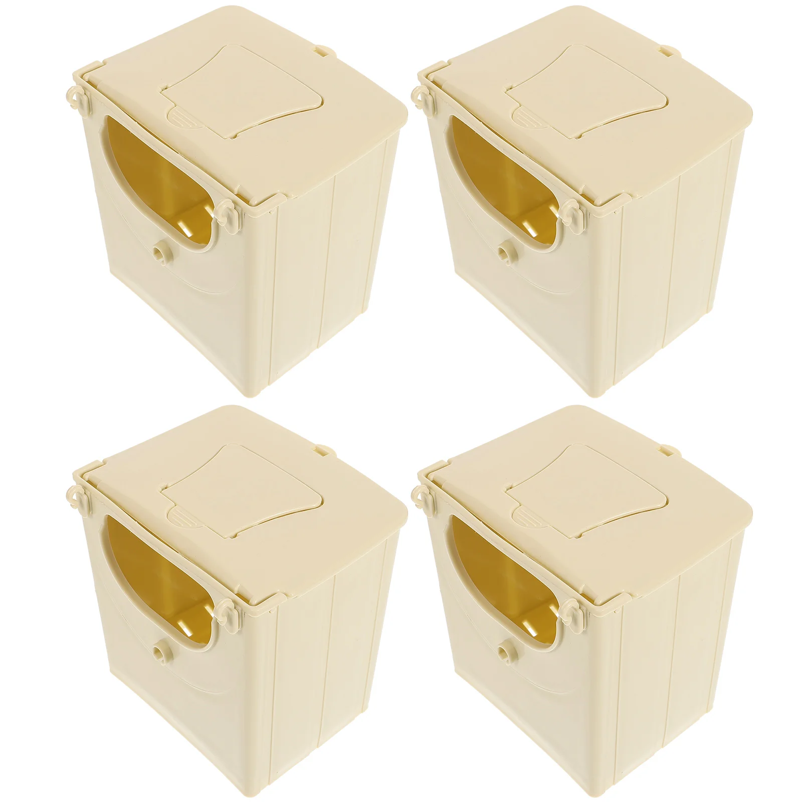 4 Pcs Bird Breeding Box Nesting Case Incubation Hanging House Cage Hut for Supplies Plastic