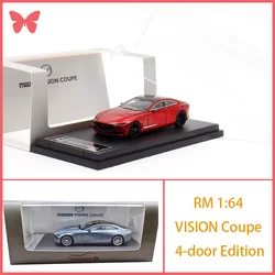 RM Diecast 1:64 Scale VISION Coupe 4-door Edition Alloy Cars Model Classics Adult Souvenir Gift Static Display