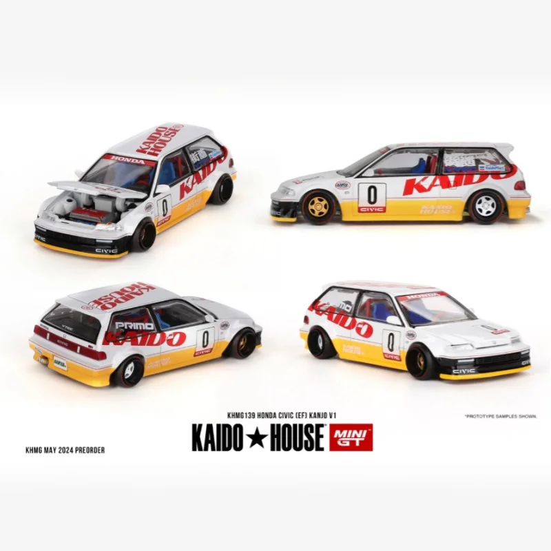 

KaidoHouse MINIGT 1:64 Honda Civic EF V1 alloy car model