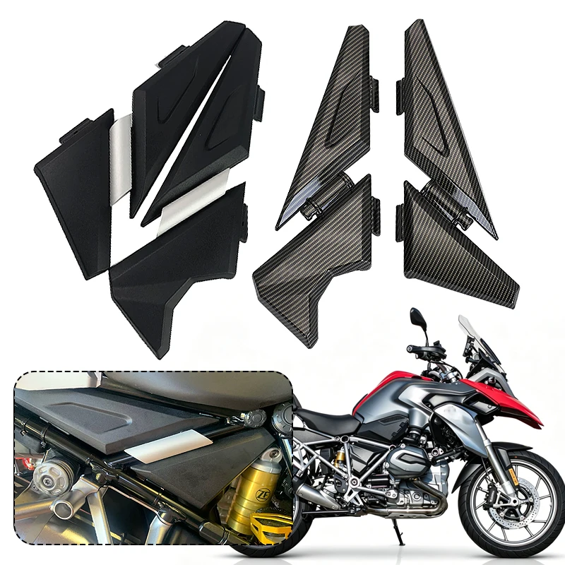 Carbon Black Side Panel Set Protector Guard Cover ProtectionFor BMW R 1250 GS Adventure R1200 GS ADV R1200GSA 2013-2023 2022