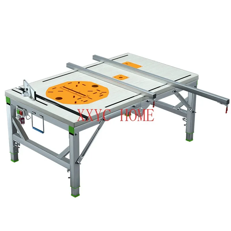 

Folding Work Table Multifuctional Portable Workbench DIY Woodworking Use Folding Lifting Work Saw Upside Down Sliding Table Saw