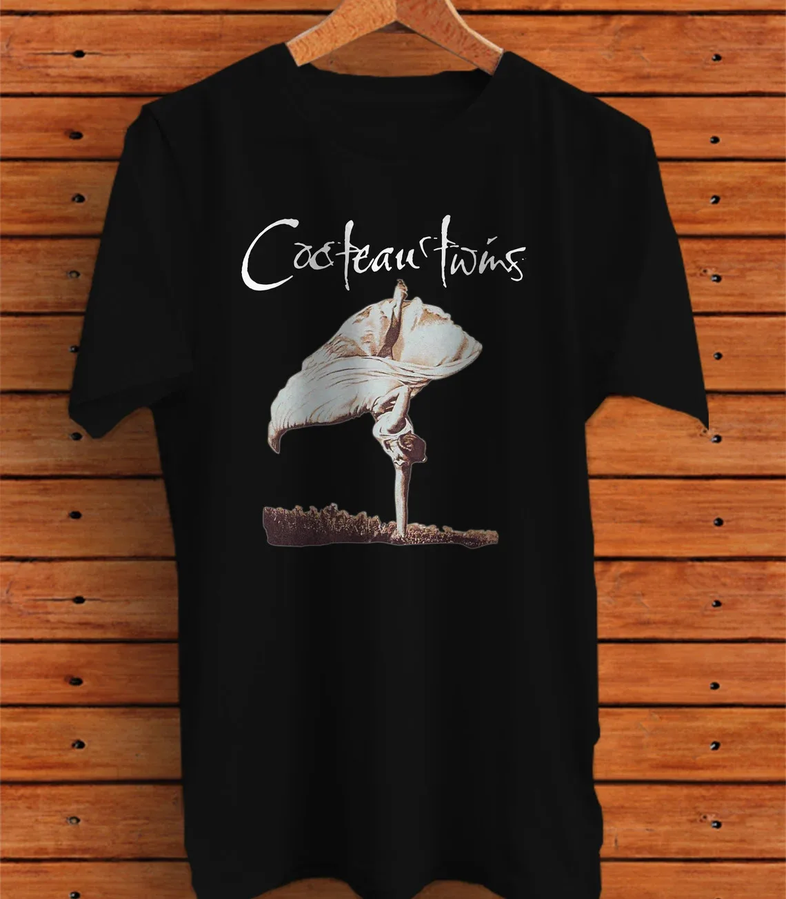 Cocteau Twins T-Shirt Short Sleeve Cotton Black Men All Size S to 2345XL