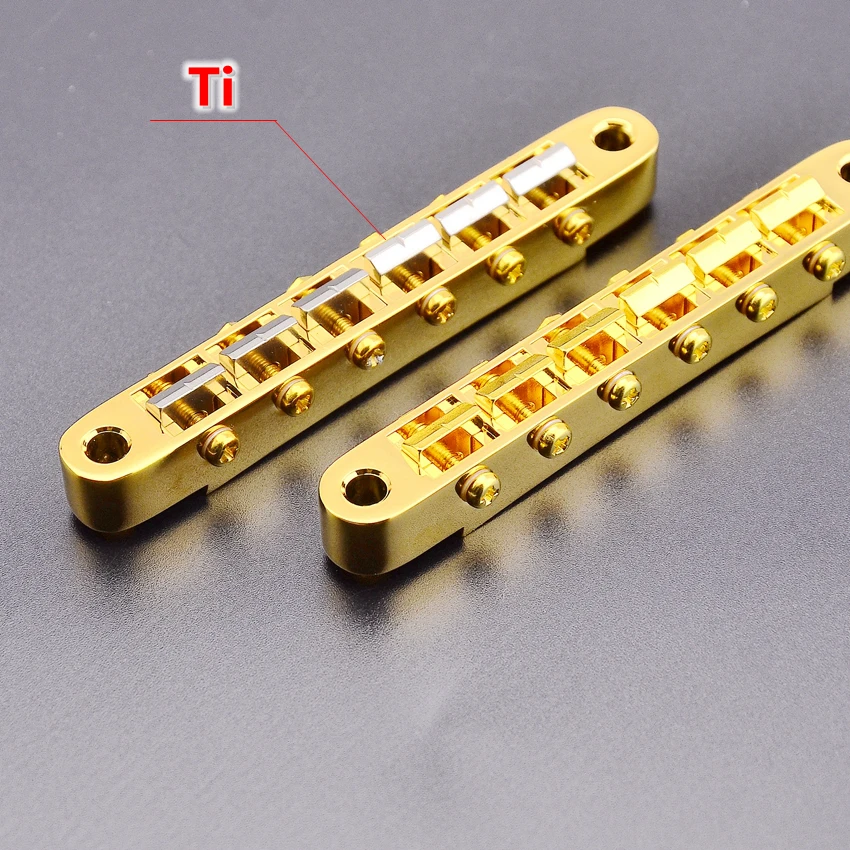 1 Set Gotoh GE104B Open Base Longer Saddle Screws Tune-O-Matic Electric Guitar Bridge JP(Origin)