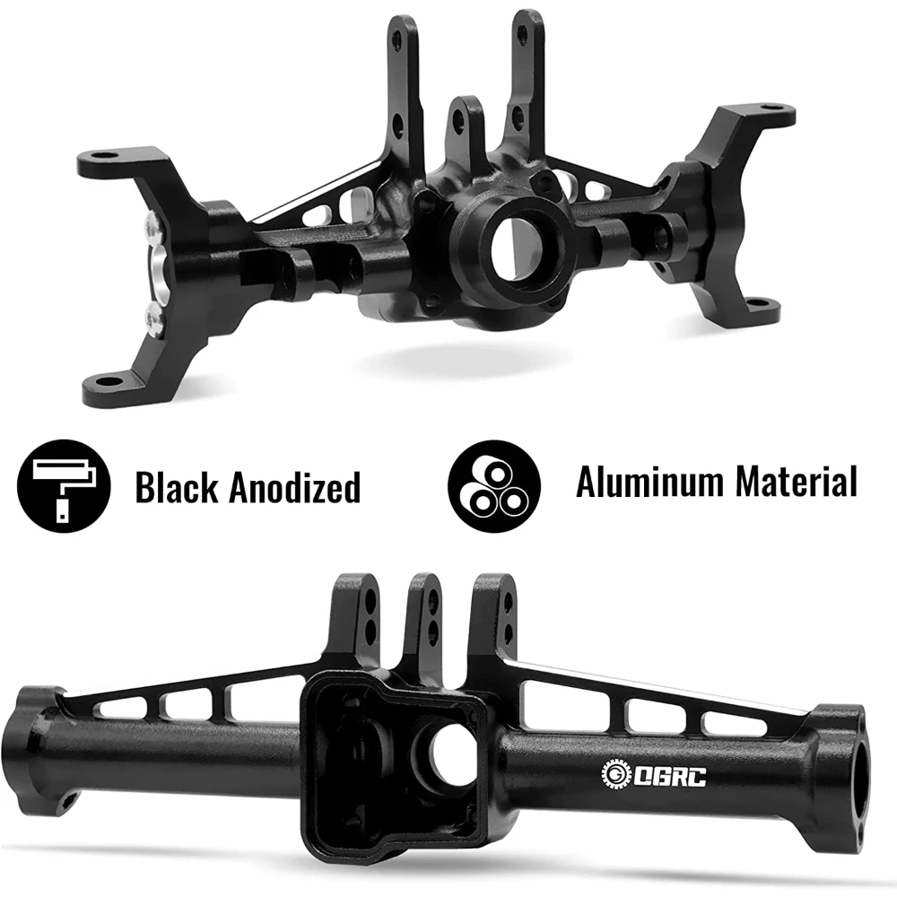 Obudowa osi ze stopu aluminium przednia i tylna oś obudowa dla TRX4M 1/18 Bronco obrońca gąsienica RC ulepszenie samochodu akcesoria