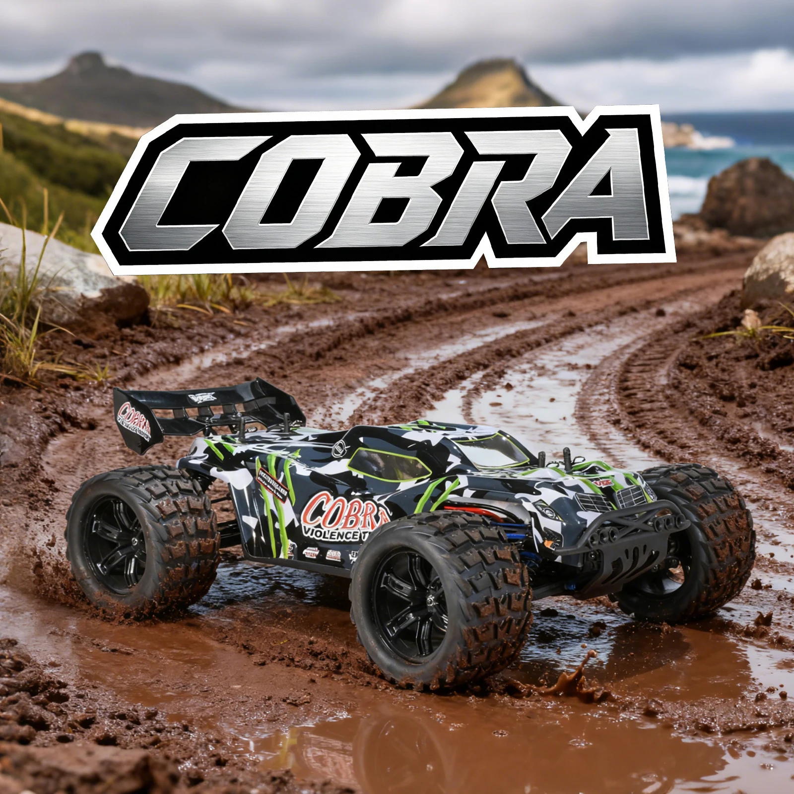 VRX Cobra RC Car 1/8 Scale Brushless W/Wheelie 80A ESC/3660 Motor/11.1V 3300mAh Lipo 2.4G Radio Control Toys RH818P Top Hot Sale