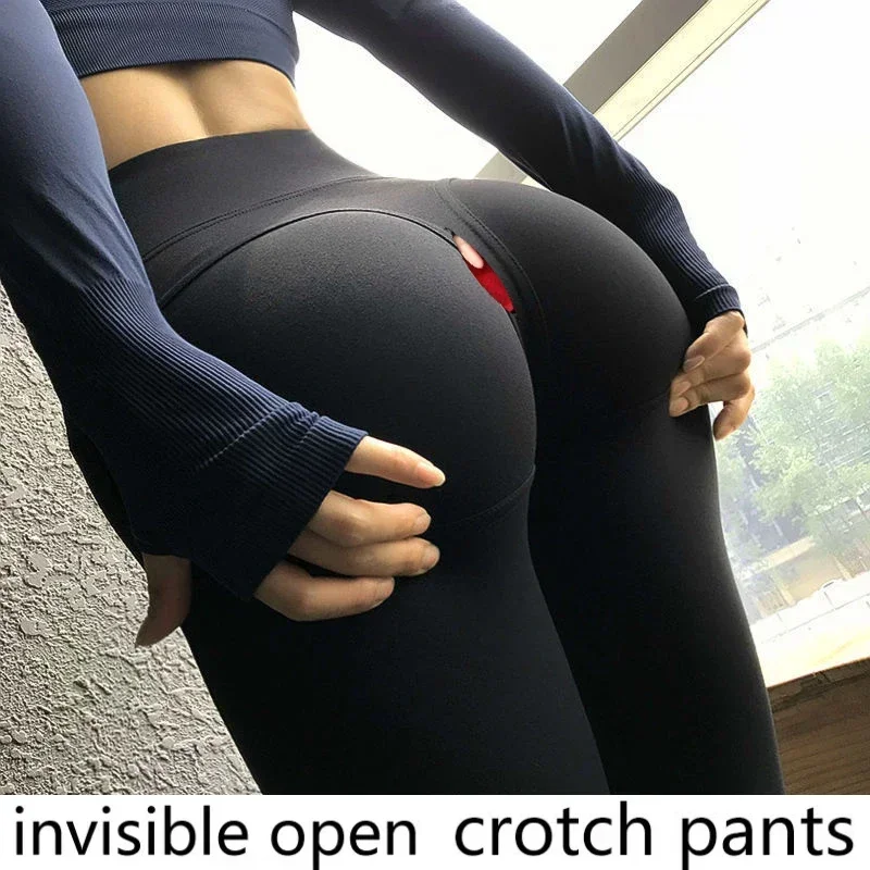 Invisible seamless open-crotch pants and high-waist yoga pants are convenient for women\'s tight-fitting hips, abdomen and