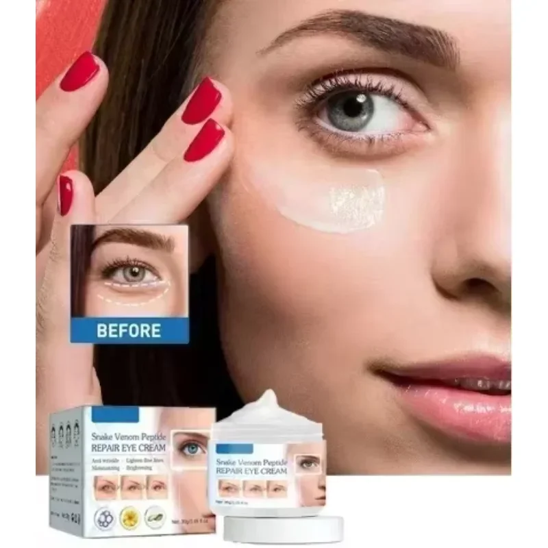 

Snake Venom Peptide Eye Cream Repairs Eye Bags Tightens Skin Reduces Puffiness,Diminishes Wrinkles,Formulated with Herbal