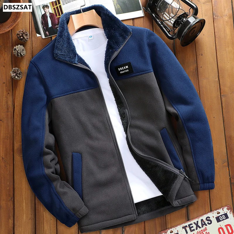 

Autumn Winter Polar Fleece Jacket Men Thermal Fleece Tactical Outdoors Sports Coat Militar Softshell Hiking Outdoor Army Jackets