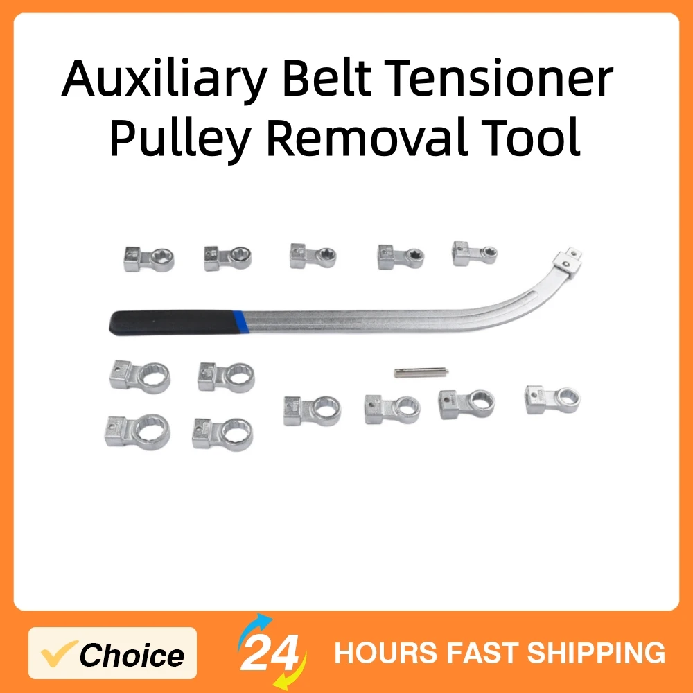 

15Pcs Auxiliary Idler Belt Tensioner Pulley Removal Tool Kit for Automotive Repair Engine Timing Belt Tensioner Pulley Tool Kit