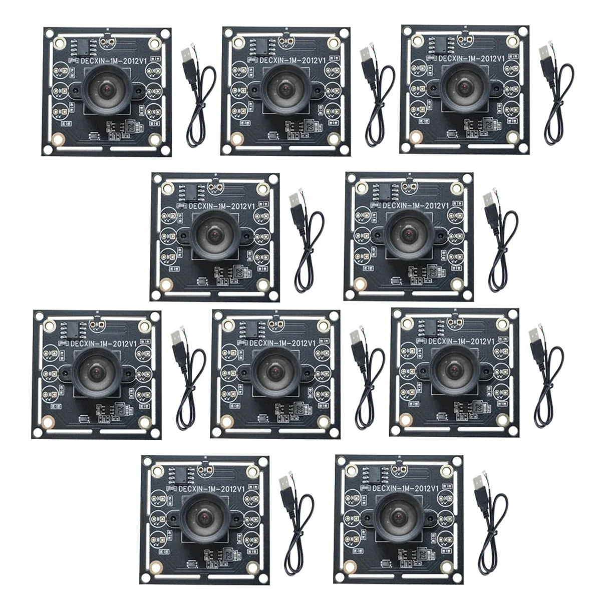 Top Sale 10PCS 100 Degree Camera Module 1MP OV9732 1280x720 30fps USB Camera Module Drive Free for WinXP/7/8/10 with 60cm Cable