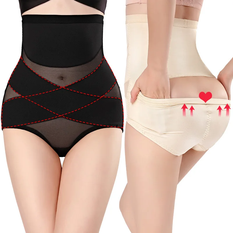 

Sexy breathable belly control high-waist-lift pants Shaping Elastic women's hips lift body shaping postpartum corset underwear