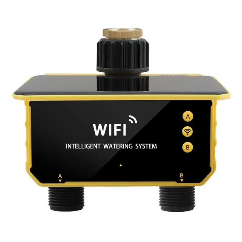 

Smart Automatic Control Irrigation System Tuya Wifi Solar Irrigation Timer Outdoor Water Timer Garden Watering Tool