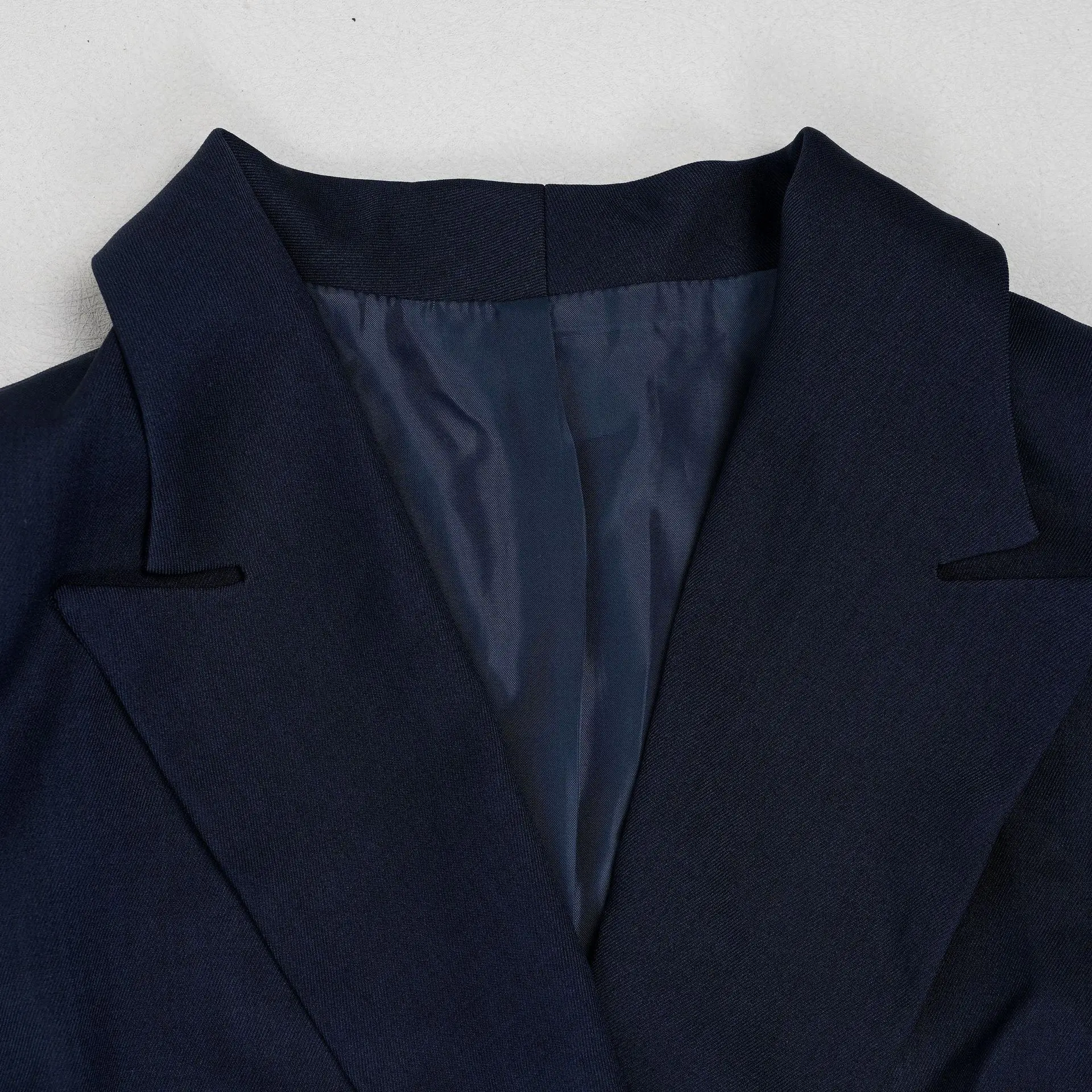 HLJ Elegant Woman 2 Piece Set Outfit Long Sleeve Buttons Patchwork Jacket Top and Pants Matching Suit Female Streetwear Clothing