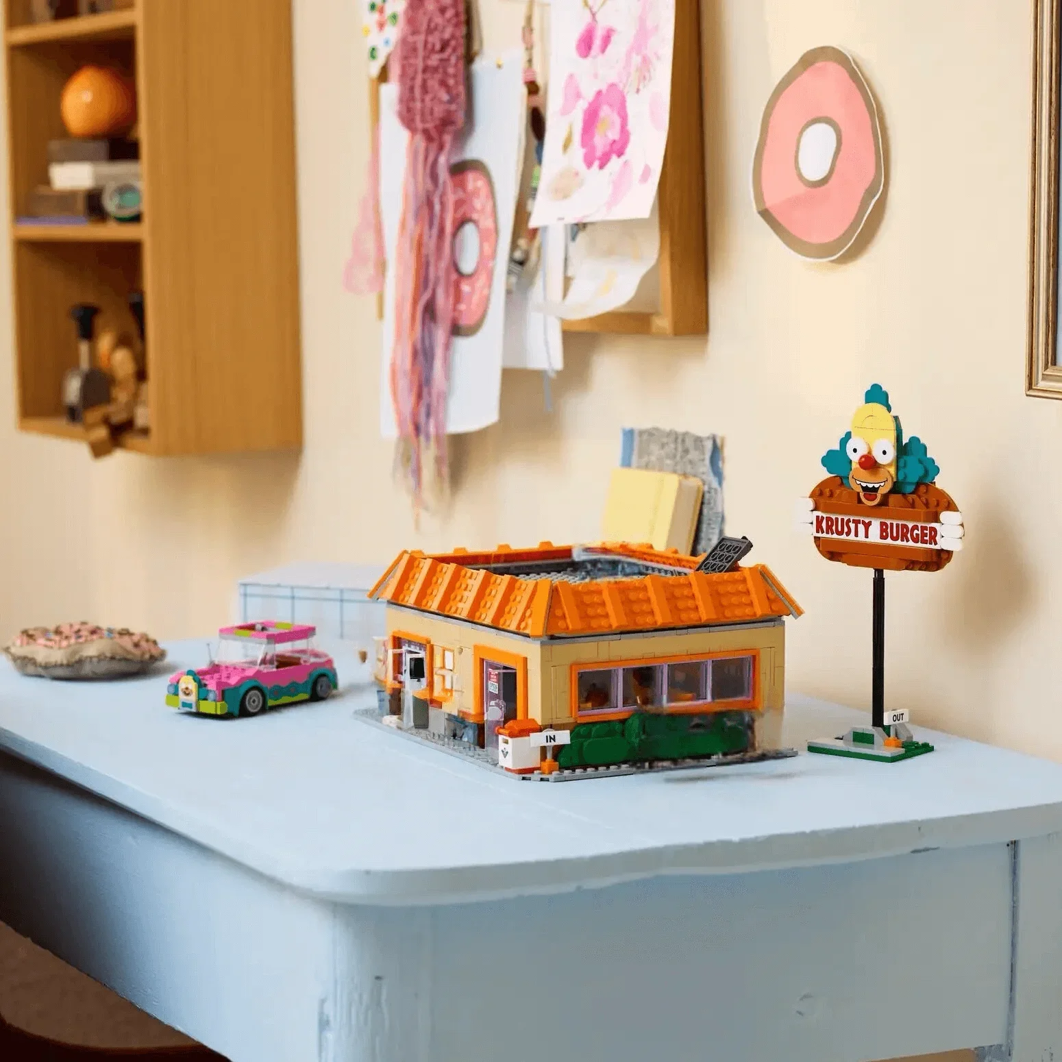 2025 New MOC Burger Restaurant Model City Street View Creative Ideas Building Blocks Set Toy for Children’s Gifts Blocks 1635Pcs